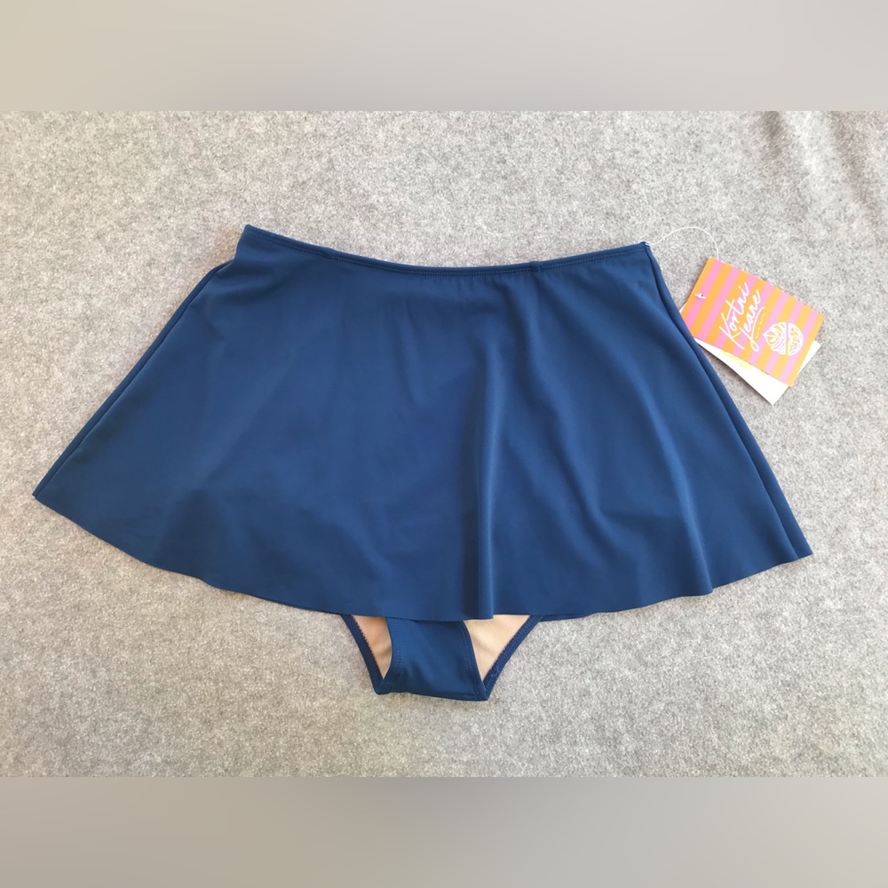 KJ WWSS Swim Skirt Dark Blue High Waisted Xsmall